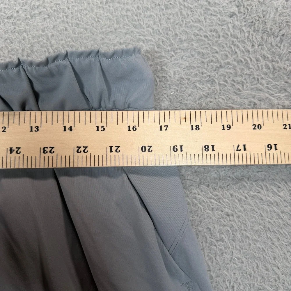 Lululemon Stretch High-Rise‎ Trouser Grey Drawstring Tapered Pants Womens 12